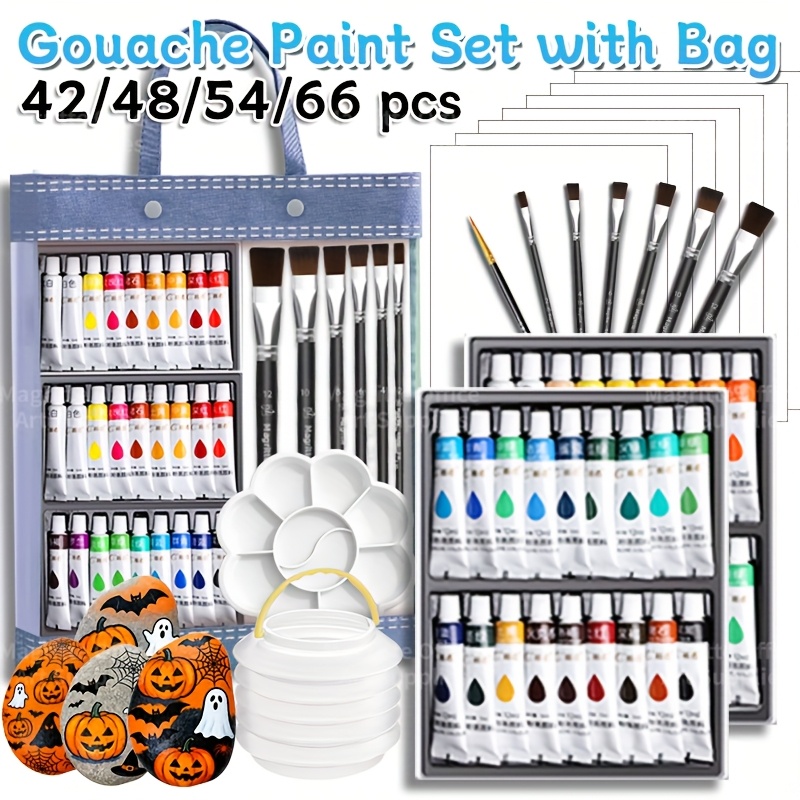 Gouache Paint Set - ชุดสี gouache สำหรับกลับไปโรงเรียน 42/48/54/66 หลอด ขนาด