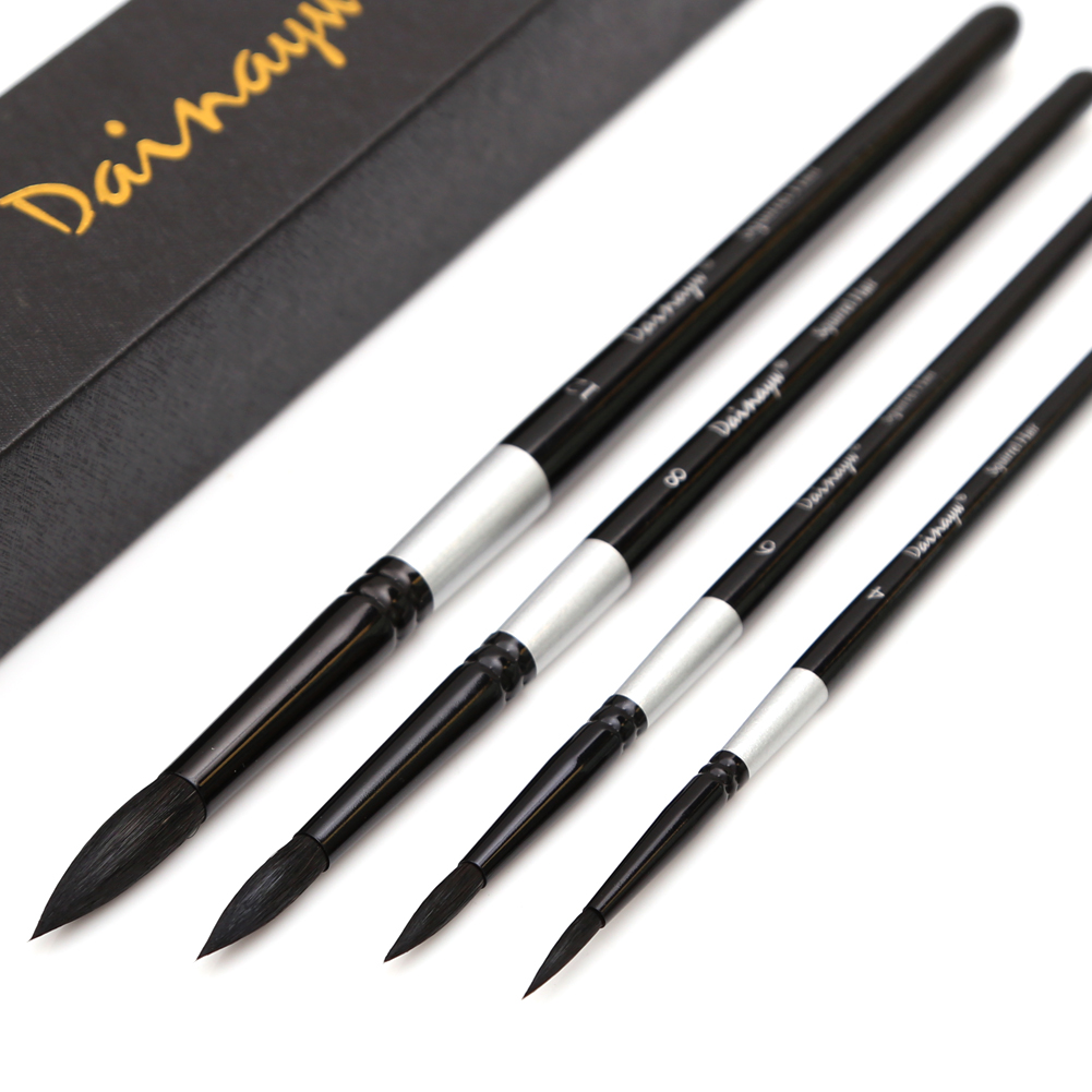 Gouache Paint Set - Dainayw 4 แปรงผมกระรอก & Horse Art