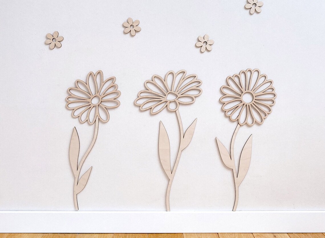 Art And Craft For Nursery - ของตกแต่งผนังรูปดอกไม้ไม้, ดอกไม้ป่า, งานศิลปะสำหรับตกแต่งผนังในห้องเด็ก, ของตกแต่งดอกไม้, งานฝีมือดอกไม้สามมิติ, ของประดับผนังสำหรับตกแต่งห้องเด็ก
