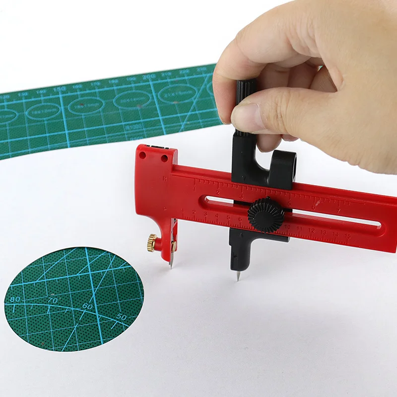 1 ชิ้น วงเวียนตัดวงกลมแบบหมุน  - Art Craft With Paper บทวิจารณ์และราคา