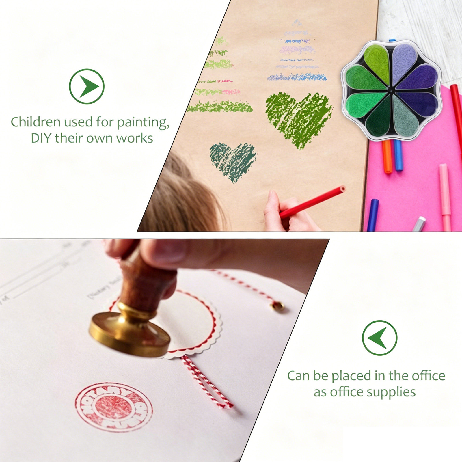 แผ่นหมึกสีสันสดใสสำหรับงานประด - Art And Craft For Nursery บทวิจารณ์และราคา