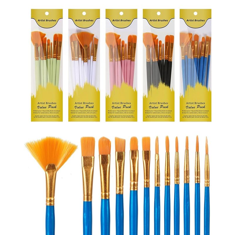 ชุดพู่กันสีอะคริลิก M12K, 5 ชุ - Gouache Paint Set บทวิจารณ์และราคา