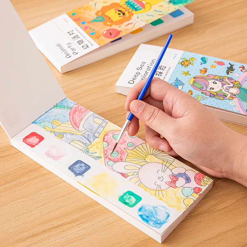 20 หน้าแบบพกพาสีน้ําภาพวาดหนัง - Gouache Paint Set บทวิจารณ์และราคา