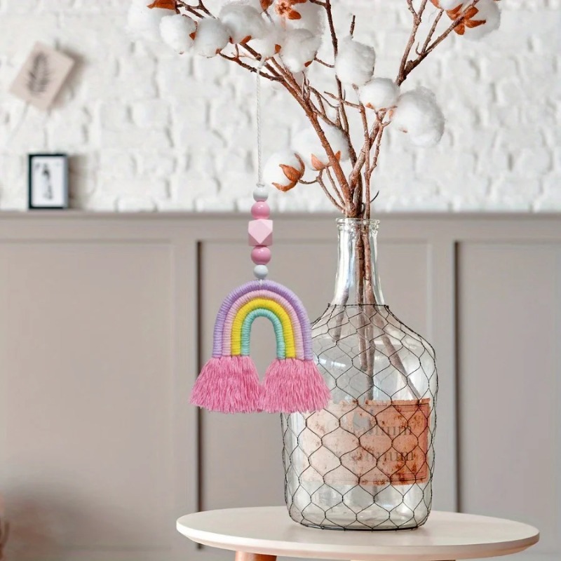 โมบายลมสีรุ้ง งานถักทอขนาดเล็ก - Art And Craft For Nursery บทวิจารณ์และราคา