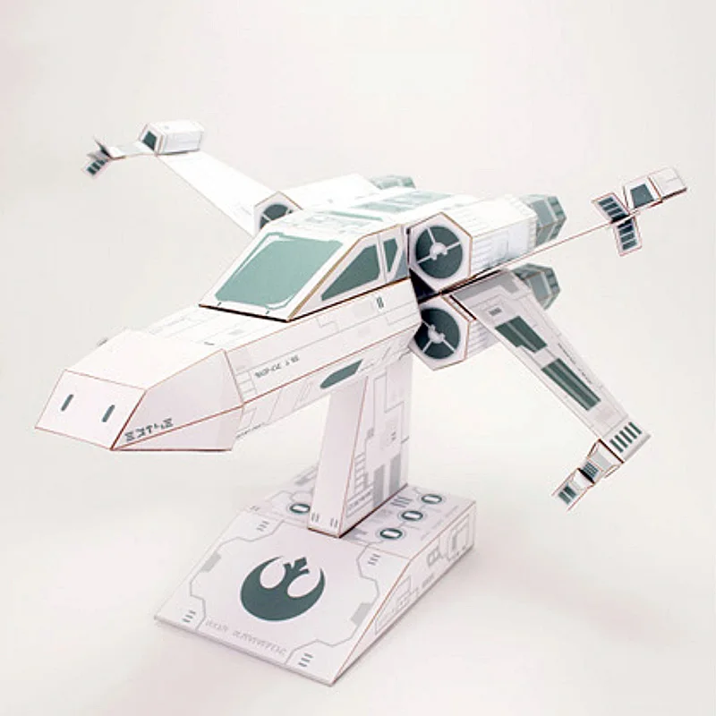 X-WING Fighter สีขาวกระดาษรุ่น - Art Craft Cardboard บทวิจารณ์และราคา