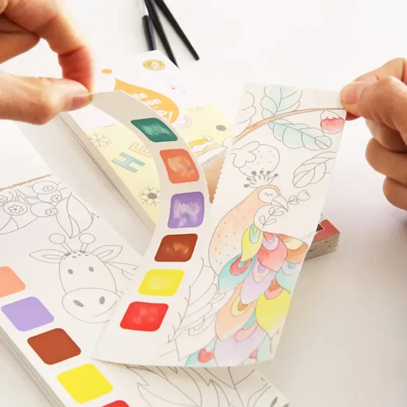 สมุดระบายสีพกพาสำหรับเด็ก ระบา - Gouache Paint Set บทวิจารณ์และราคา